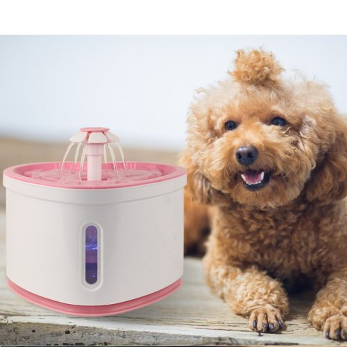 Pet Water Fountain with LED Electric USB