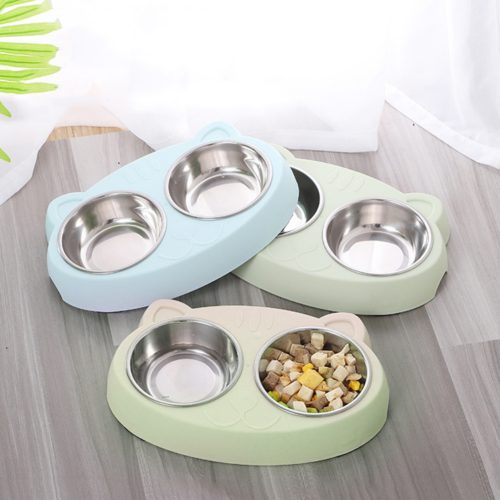 Stainless Steel Water And Food Pet Feeder Bowls